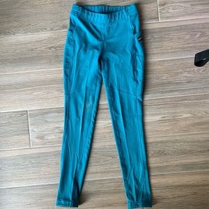 Kerrits kids Icefil Teal Riding Tights. SzL